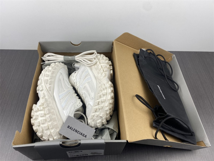 blcg defender rubber platform sneakers white