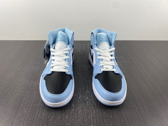 jordan 1 mid ice blue (gs) - 555112-401