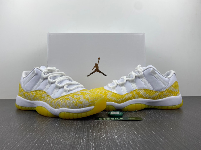 air jordan 11 low wmns “yellow snakeskin” ah7860-107