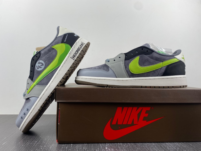 Air Jordan 1 Low Grey and Green cz0790-043