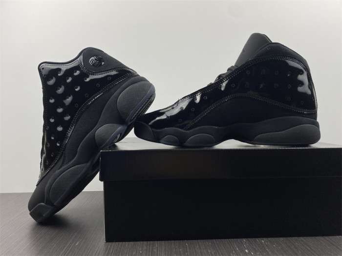 air jordan 13 black cat S*per genuine 414571-0112