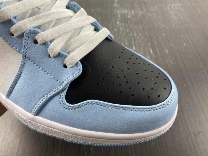jordan 1 mid ice blue (gs) - 555112-401