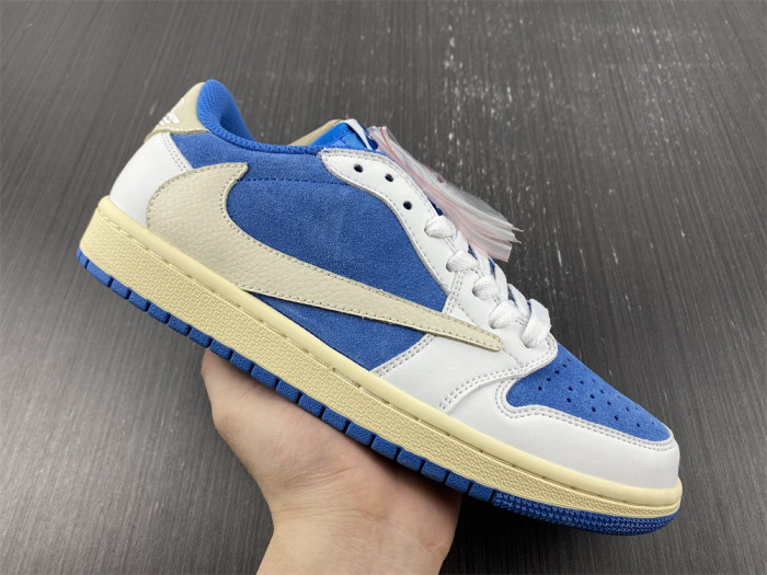 Travis Scott x Air Jordan 1 low Blue white CQ4277-212