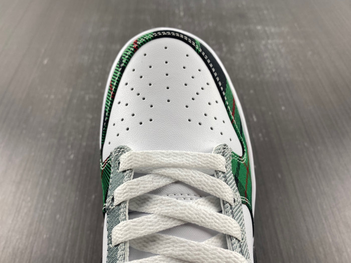 nike dunk low plaid dv0827-100