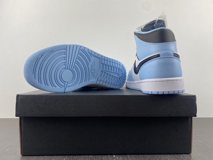 jordan 1 mid ice blue (gs) - 555112-401