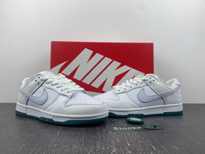 nike dunk low white green grey fd9911-101