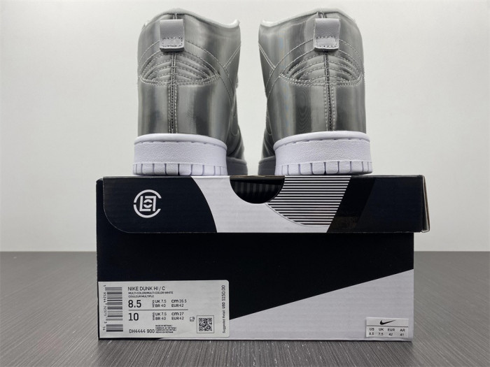 nike dunk high clot metallic silver - dh4444-900