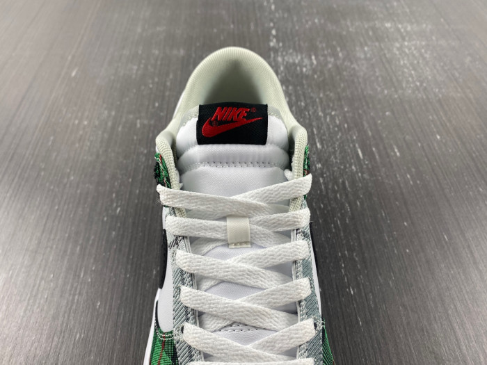nike dunk low plaid dv0827-100