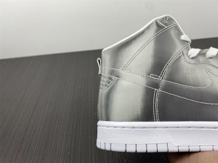 nike dunk high clot metallic silver - dh4444-900