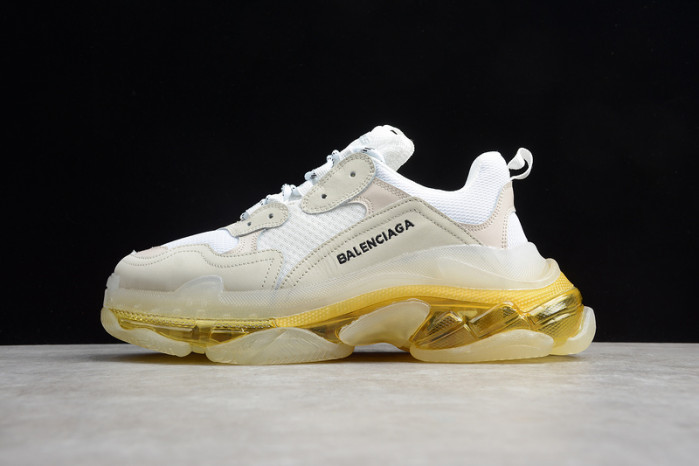 blcg sneaker triple.s.gomma white-yellow