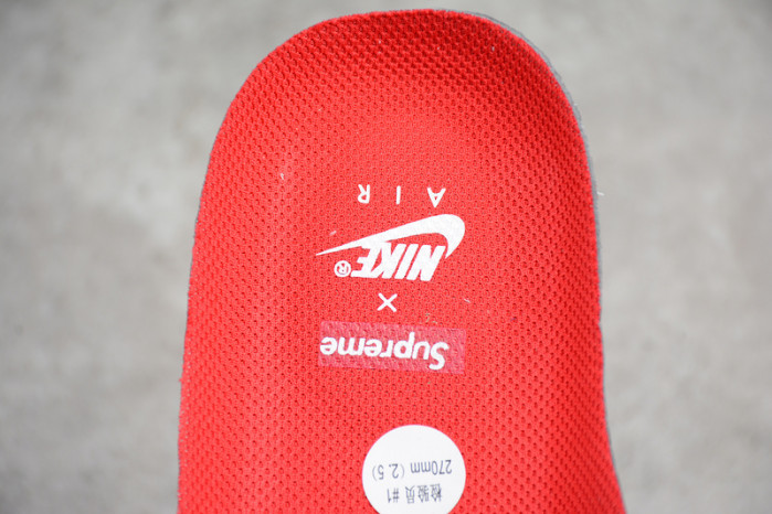 NIKE SUPREME AIR FORCE 1 ONE HIGH HI WHITE WORLD FAMOUS 698696-100