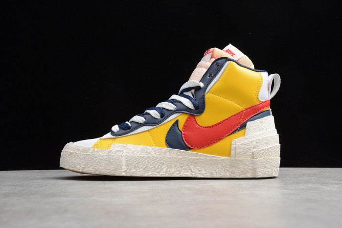 sacai x nike blazer mid varsity maize bv0072-700