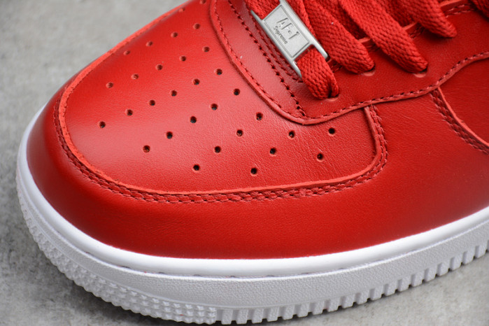 SUPREME NIKE AIR FORCE 1 HIGH SUPREME SP RED 698696-610