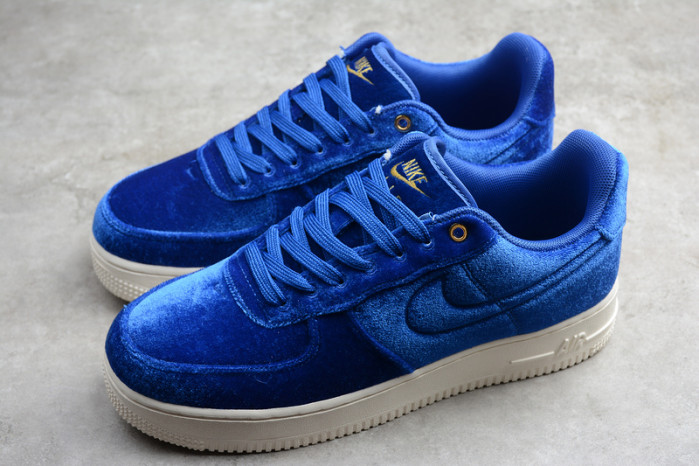 air force 1 low premium 3 velour blue void at4144-400