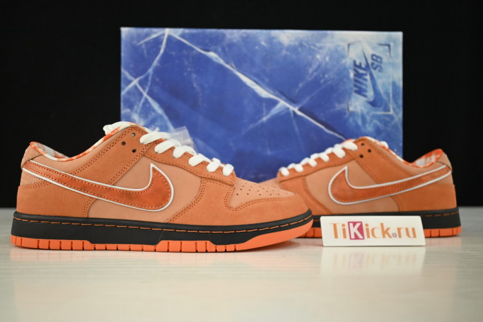 concepts x nike sb dunk low "orange lobster" fd8776-800