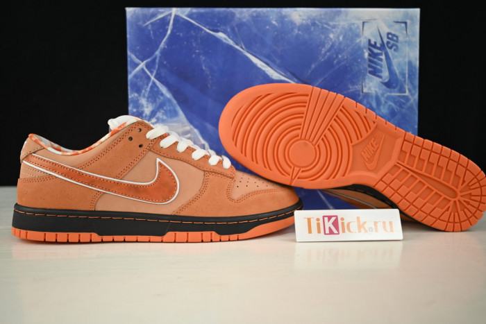 concepts x nike sb dunk low "orange lobster" fd8776-800