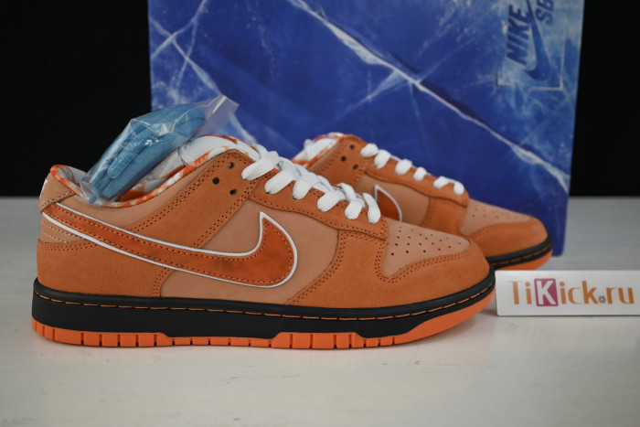 concepts x nike sb dunk low "orange lobster" fd8776-800