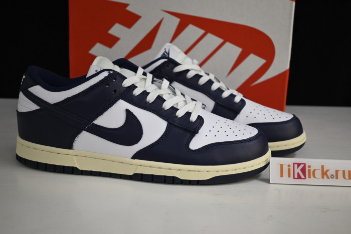 nike dunk low vintage navy dd1503-115