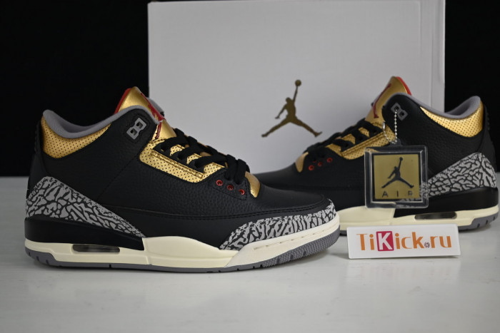 air jordan 3 black gold wmns ck9246-067