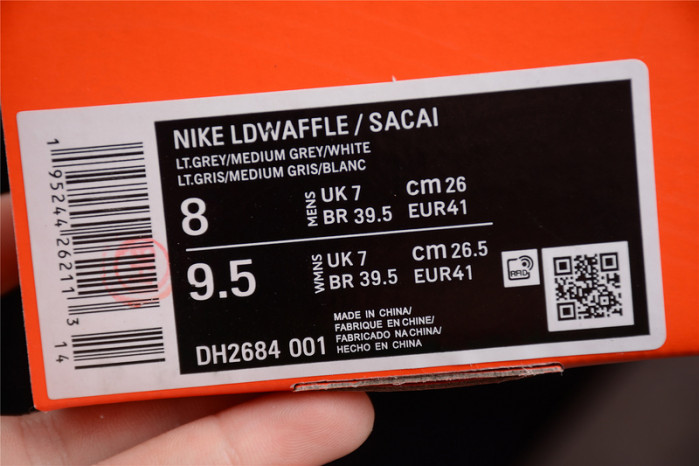 nike ld waffle sf sacai fragment grey dh2684-001