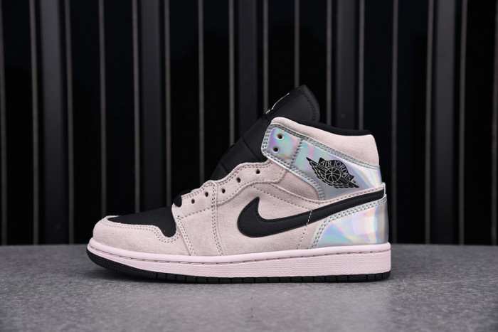 wmns air jordan 1 mid ''iridescent'' - bq6472 602