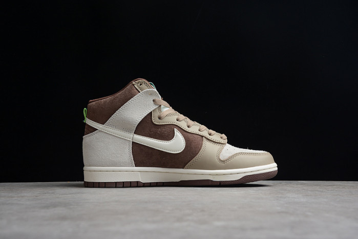 nike dunk high light chocolate - dh5348-100