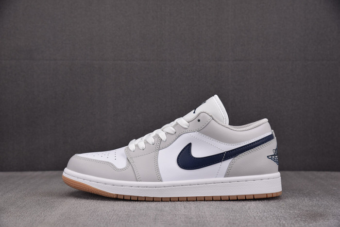 Air Jordan 1 Low Midnight Navy Neutral Grey 553558-146