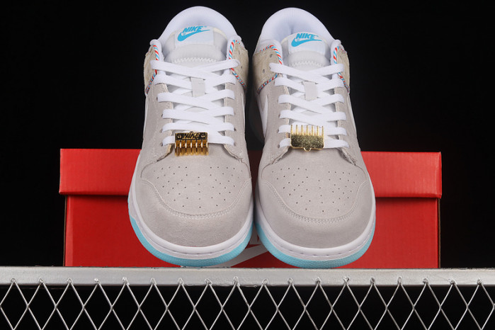 nike dunk low barbershop grey - dh7614-500