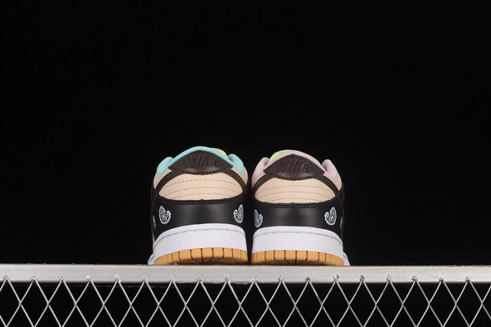 dunk low se black/dark chocolate/copa/pink foam dh0952-001-003