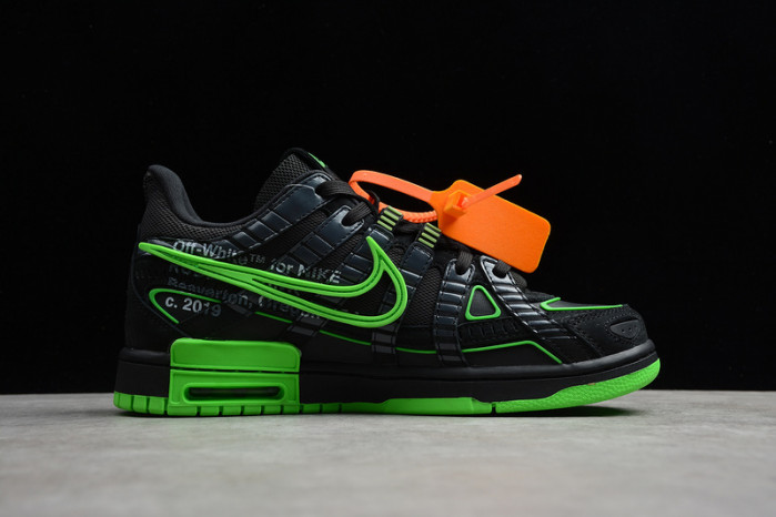 ofw nike air rubber dunk “”green strike“ cu6015-001
