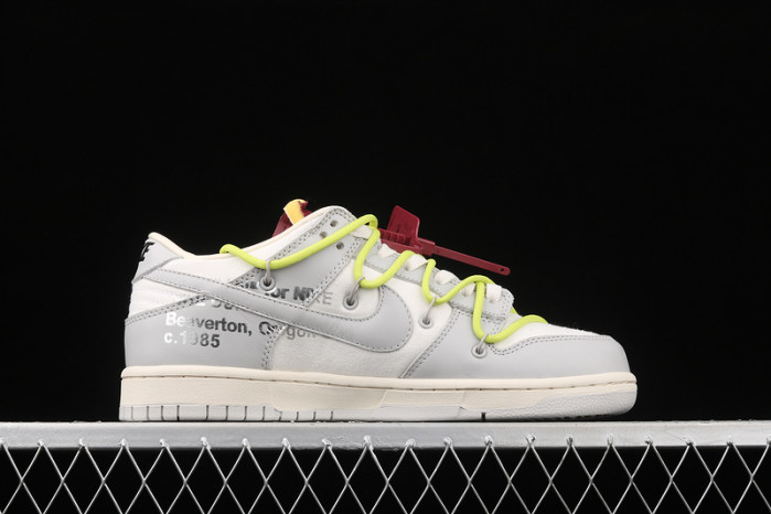 nike dunk low off-white lot 8 - dm1602-106