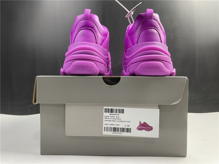 blcg sneaker triple.s.gomma purple red 524039 w2fa1 9016