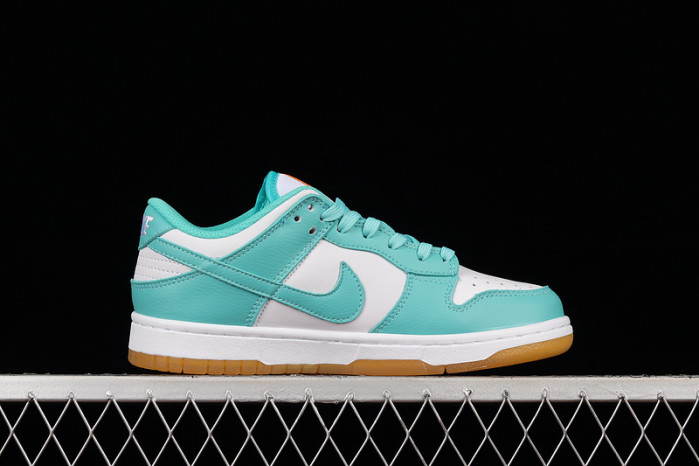 nike dunk low white turquoise (w) - dv2190-100