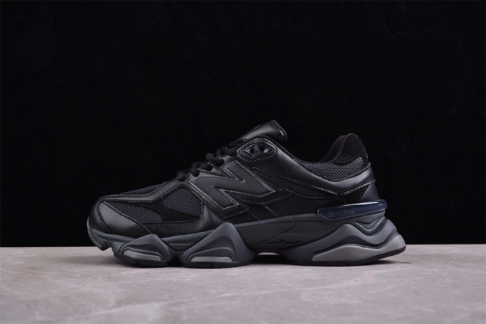 new balance 9060 ''triple black leather'' u9060nri