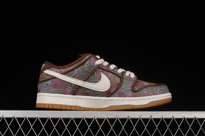 nike sb dunk low pro paisley brown - dh7534-200