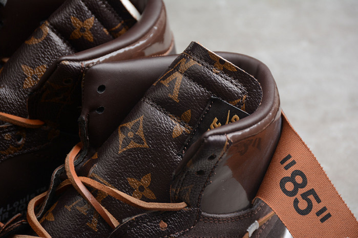 Louis Vuitton x OW x Air Jordan 1 Customs MENS AQ0818-202