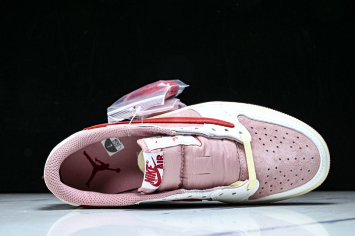 Air Jordan 1 Retro Low OG SP Travis Scott Sail Shy Pink DM7866-100