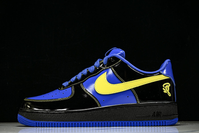 Central Cee x Nike Air Force 1 Low 'Black Optic Yellow' Friends & Family IQ1402-010
