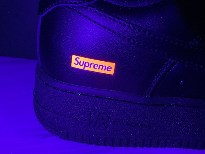 nike air force 1 low su---preme black - cu9225-100-001