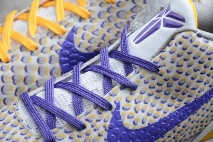 new nike kobe 6 white purple yellow cw2190-105