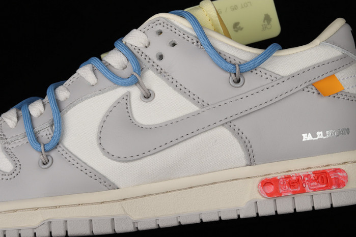 nike dunk low off-white lot 5 - dm1602-113