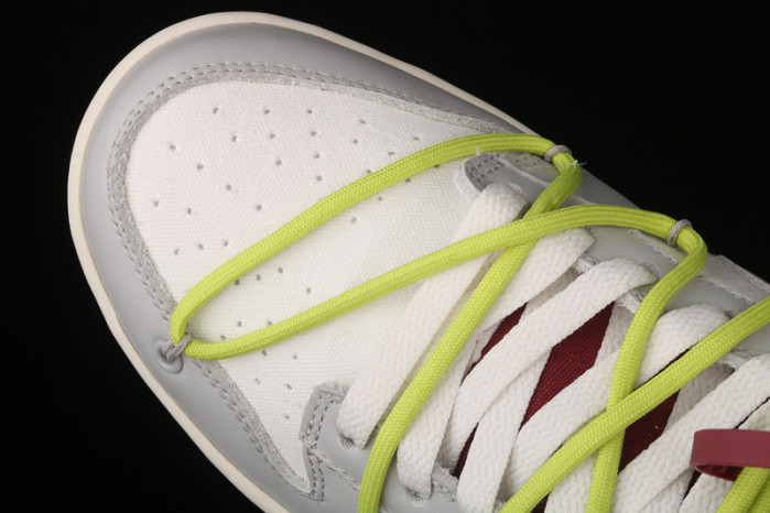 nike dunk low off-white lot 8 - dm1602-106