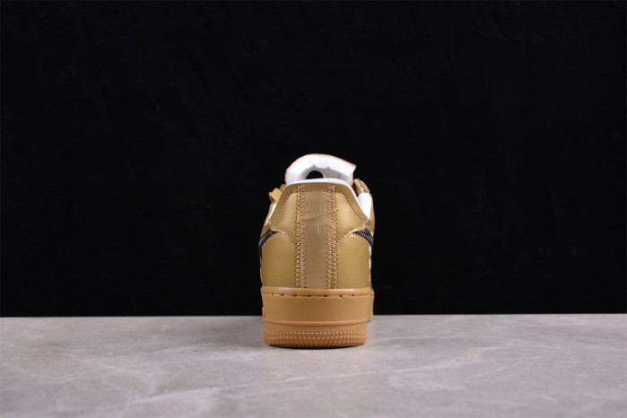 Off-White x NK Air Force 1 gold AO4297-800