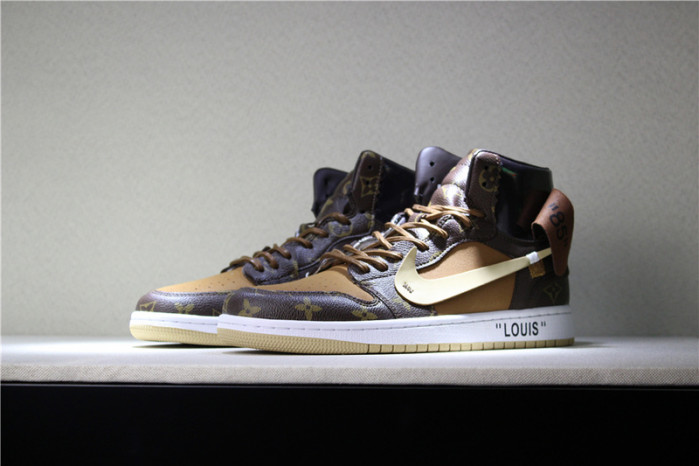 l**is V*t*n x ow x air jordan 1 customs mens aq0818-202