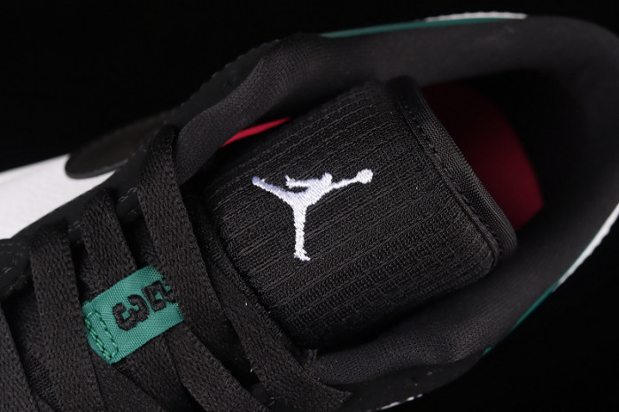 Air Jordan 1 Low White Black Mystic Green - 553558-113