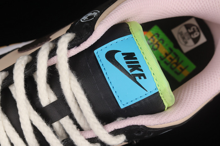 dunk low se black/dark chocolate/copa/pink foam dh0952-001-003