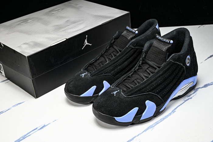 Air Jordan 14 “Black/University Blue” 487471-002