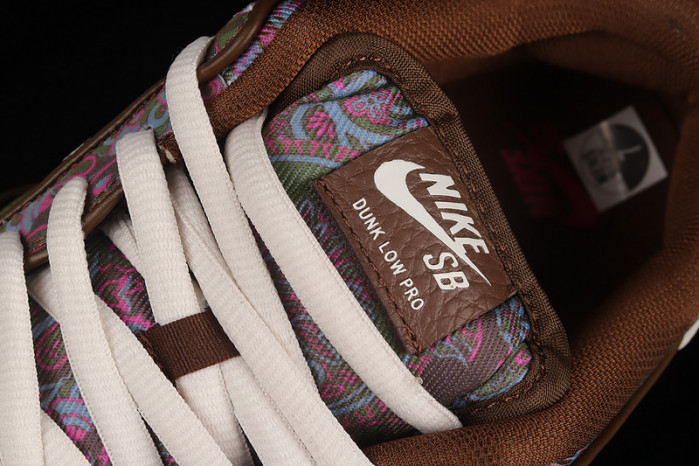 nike sb dunk low pro paisley brown - dh7534-200