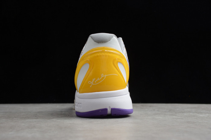 new nike kobe 6 white purple yellow cw2190-105