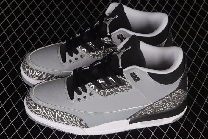 jordan 3 retro wolf grey - 136064-004